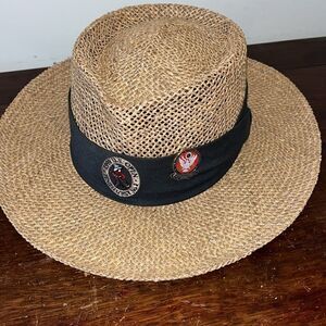 Vintage wide brim Mens 1999 US Open Pinehurst Straw Golf Cap Hat Payne Stewart